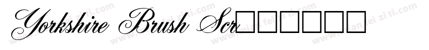 Yorkshire Brush Scr字体转换